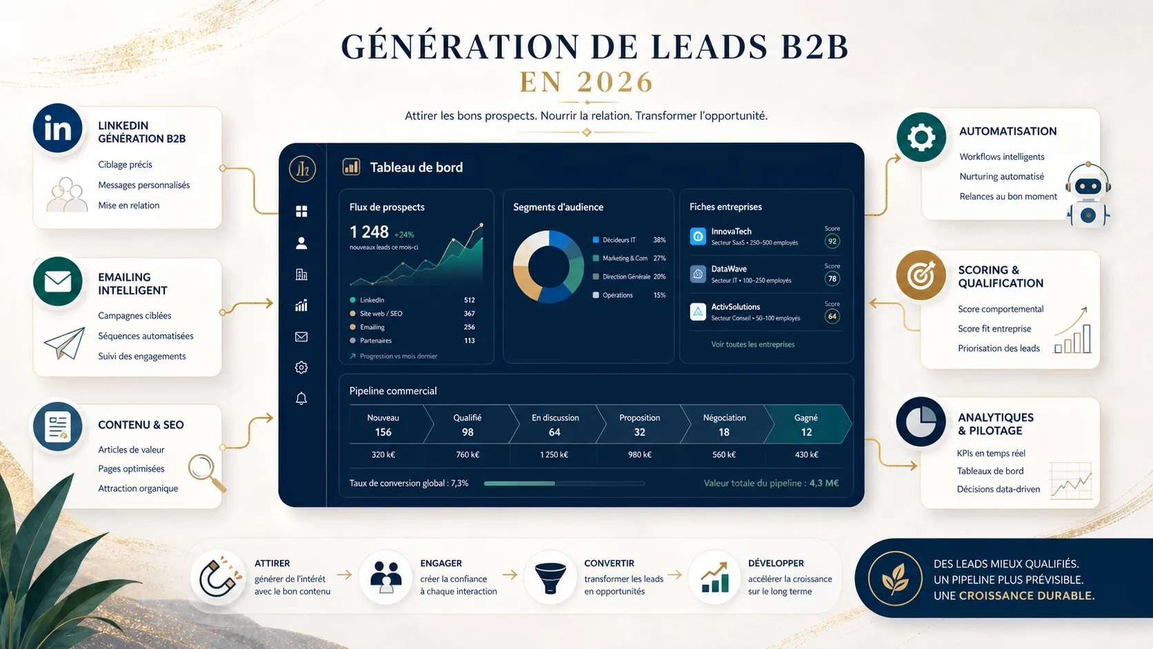 Les 10 Stratégies Incontournables pour la Génération de Leads B2B en 2026