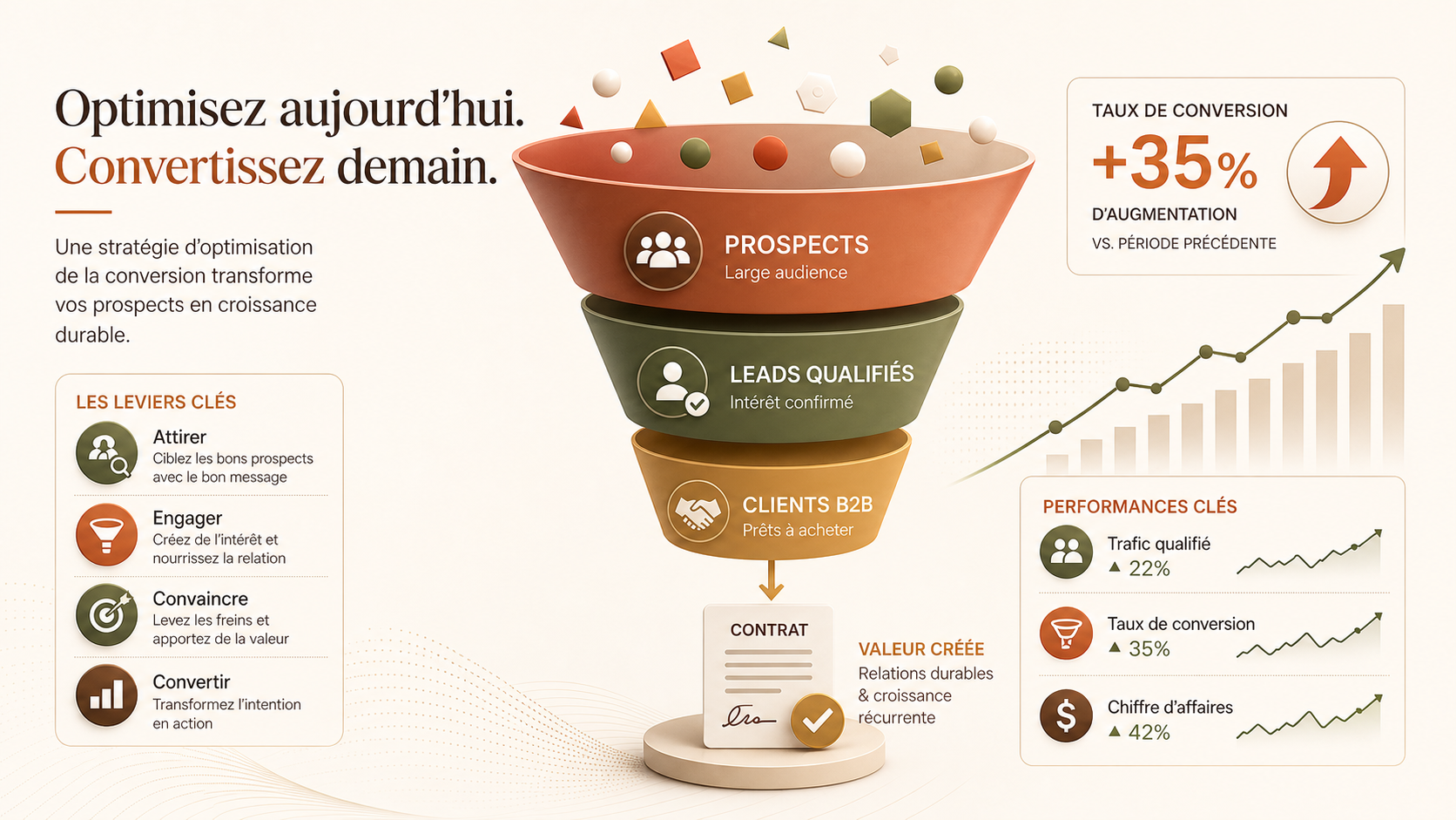 Optimisation du Taux de Conversion B2B : Les 8 Leviers pour Signer Plus en 2026